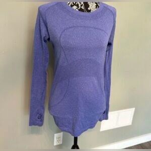 lululemon run swiftly long sleeve size 4 purple